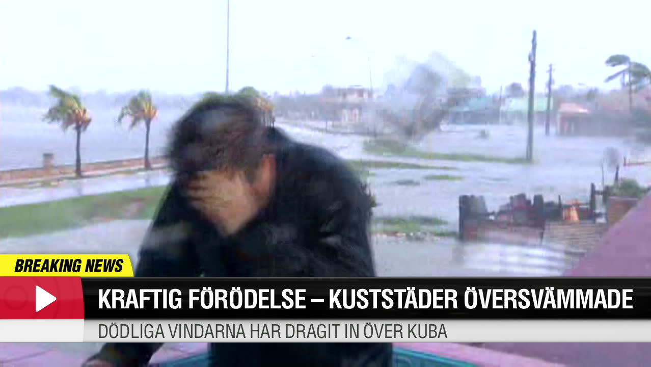 Kraftig förödelse - flera kuststäder är översvämmade