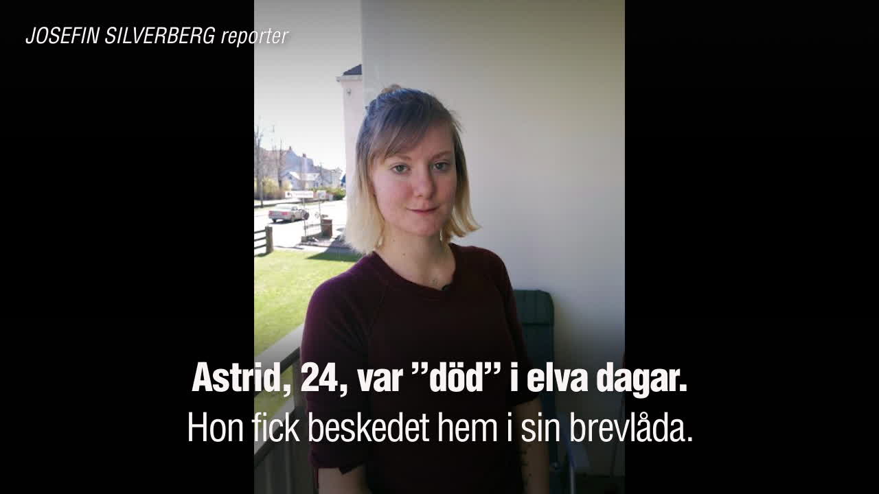 Astrid, 24, var ”död” –  här berättar hon om beskedet