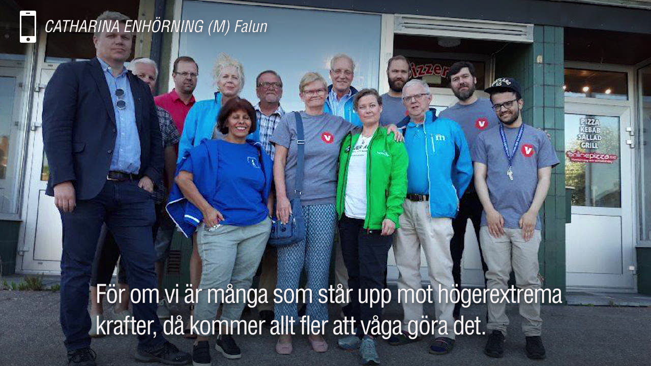 Efter attacken – pizzerian får stöd av ätande politiker