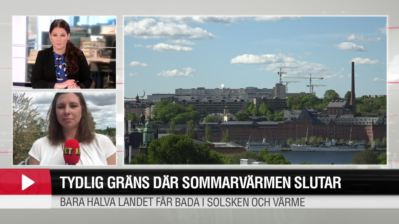 Tydlig gräns där sommarvärmen slutar