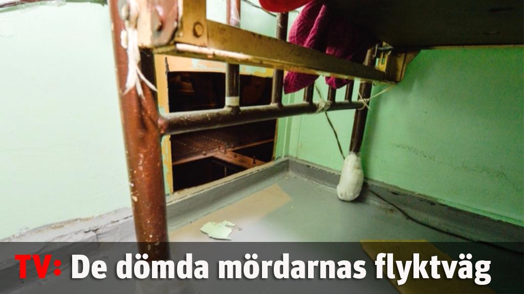 Se de dömda mördarnas flyktväg