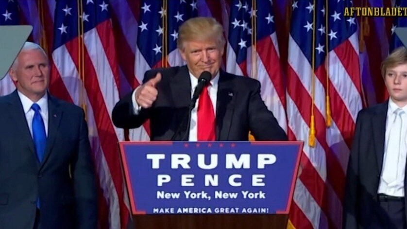 Hör Donald Trumps segertal