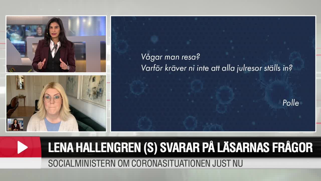 Lena Hallengren (S) svarar på läsarnas frågor