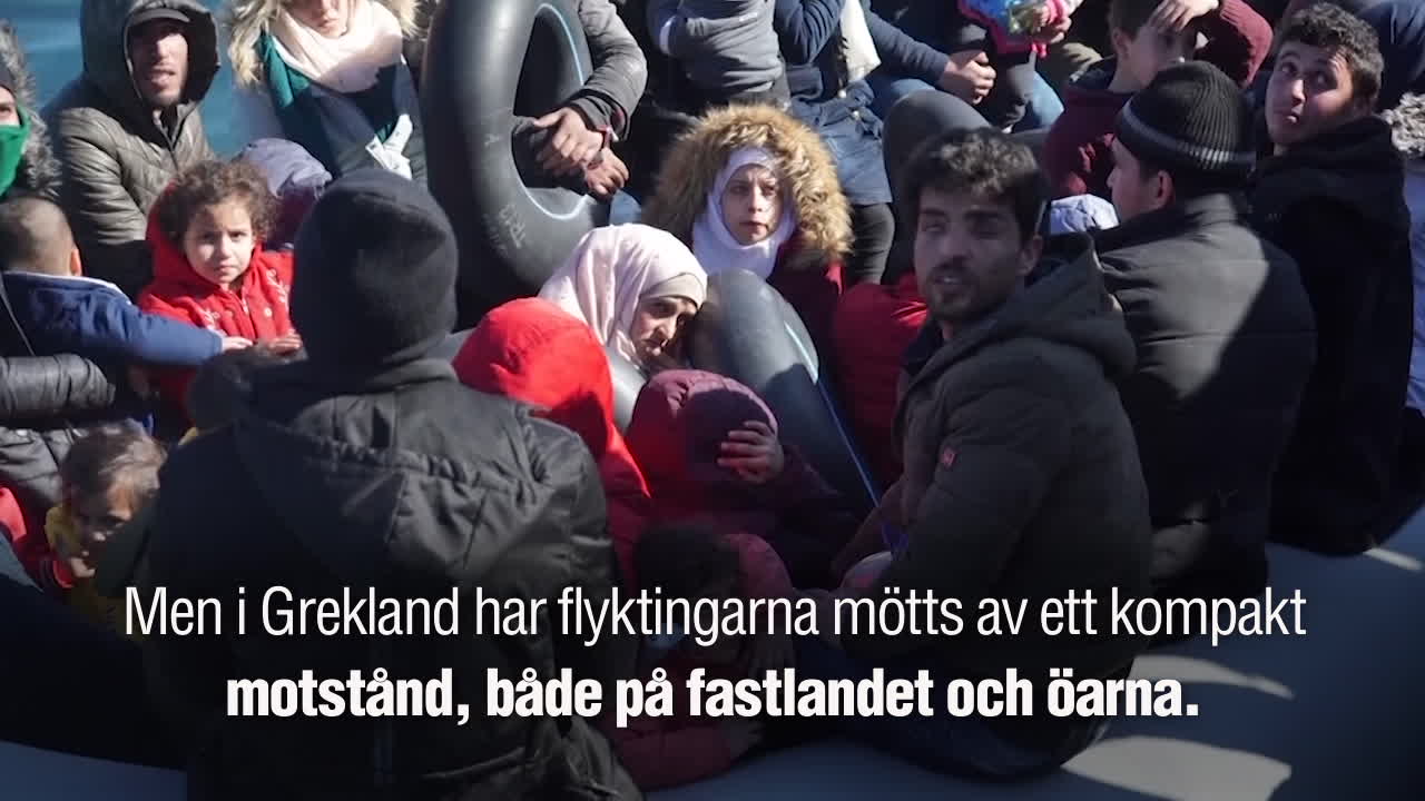 Grekland: Flyktingar möttes av glåpord och tårgas