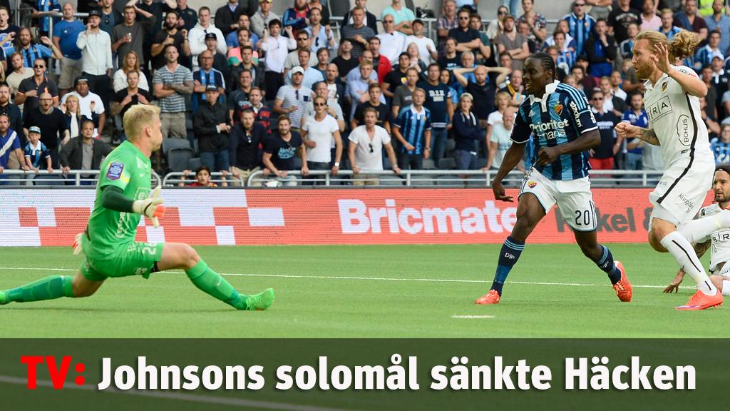 Johnsons solomål tog Djurgården upp i serieledning