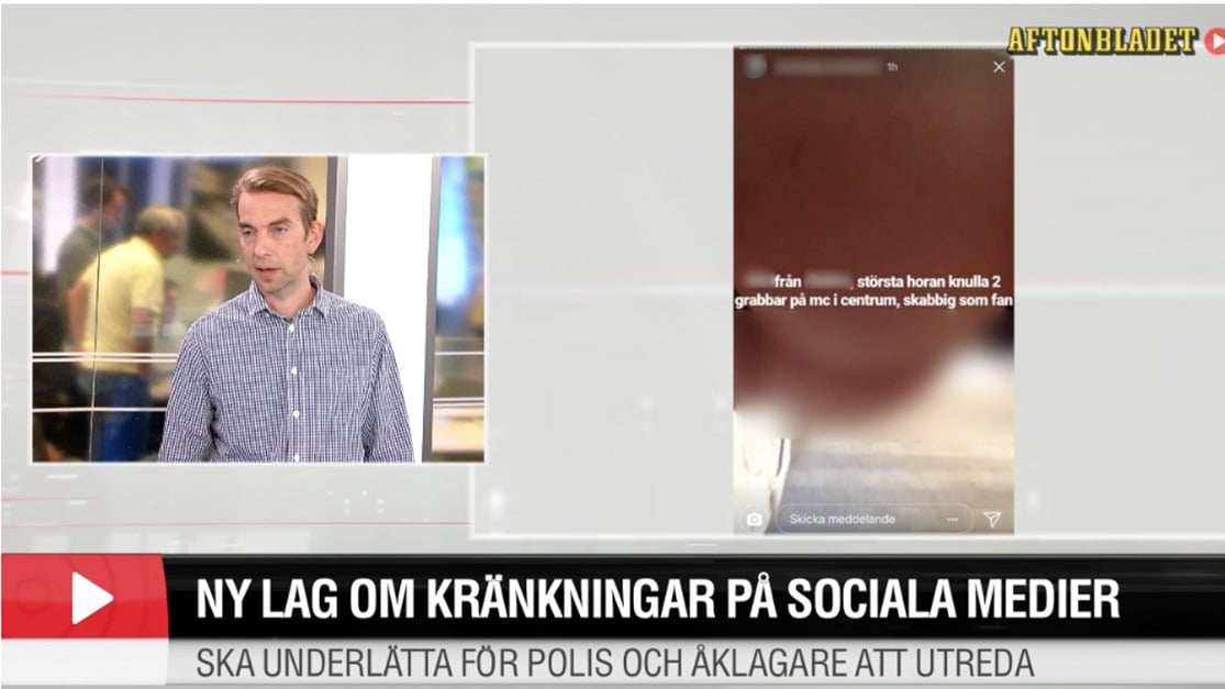 Ny lag om kränkningar i sociala medier