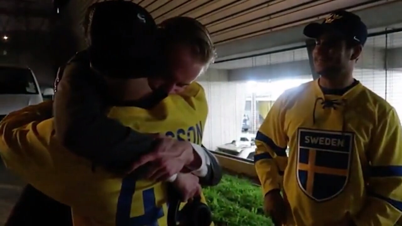 Familjens fina överraskning till Pettersson