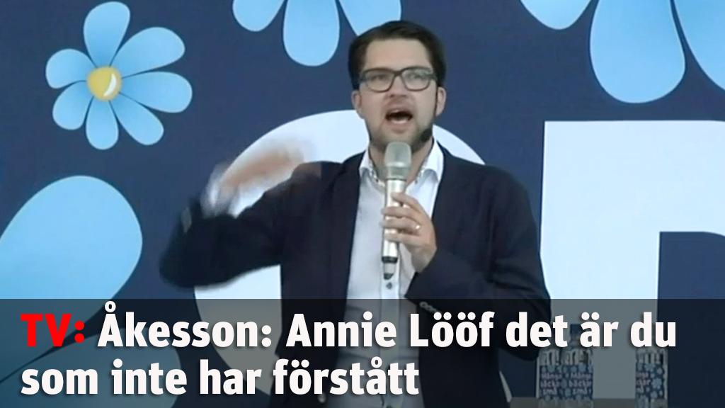 Åkesson: Annie Lööf det är du som inte har förstått