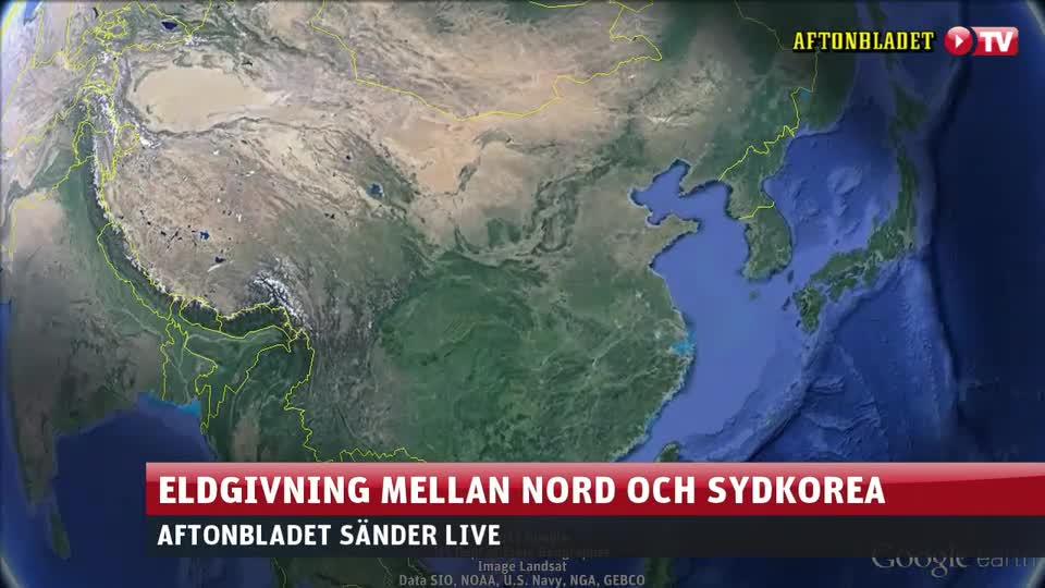 Eldgivning mellan Nordkorea och Sydkorea