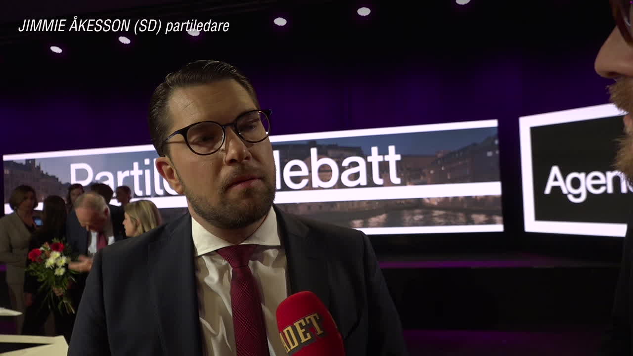 Jimmie Åkesson (SD) efter debatten: ”Lite oväntade angrepp”