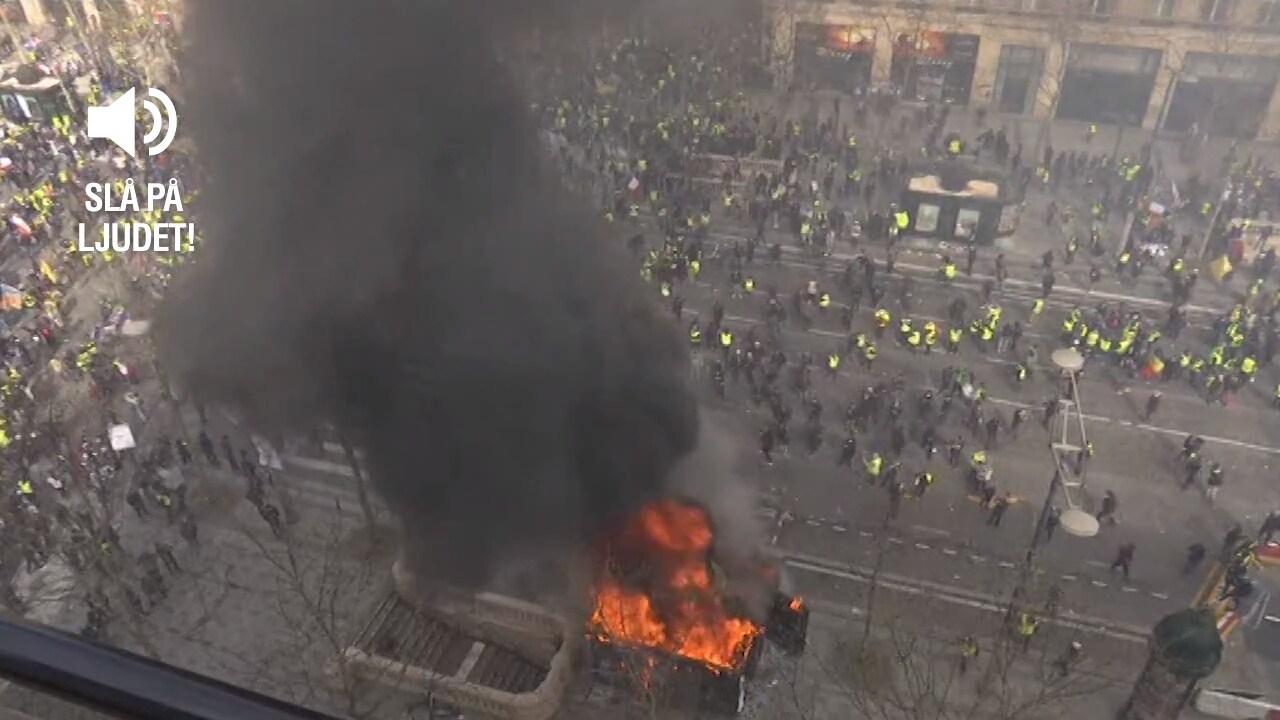 Gula västarna i nya våldsamma protester