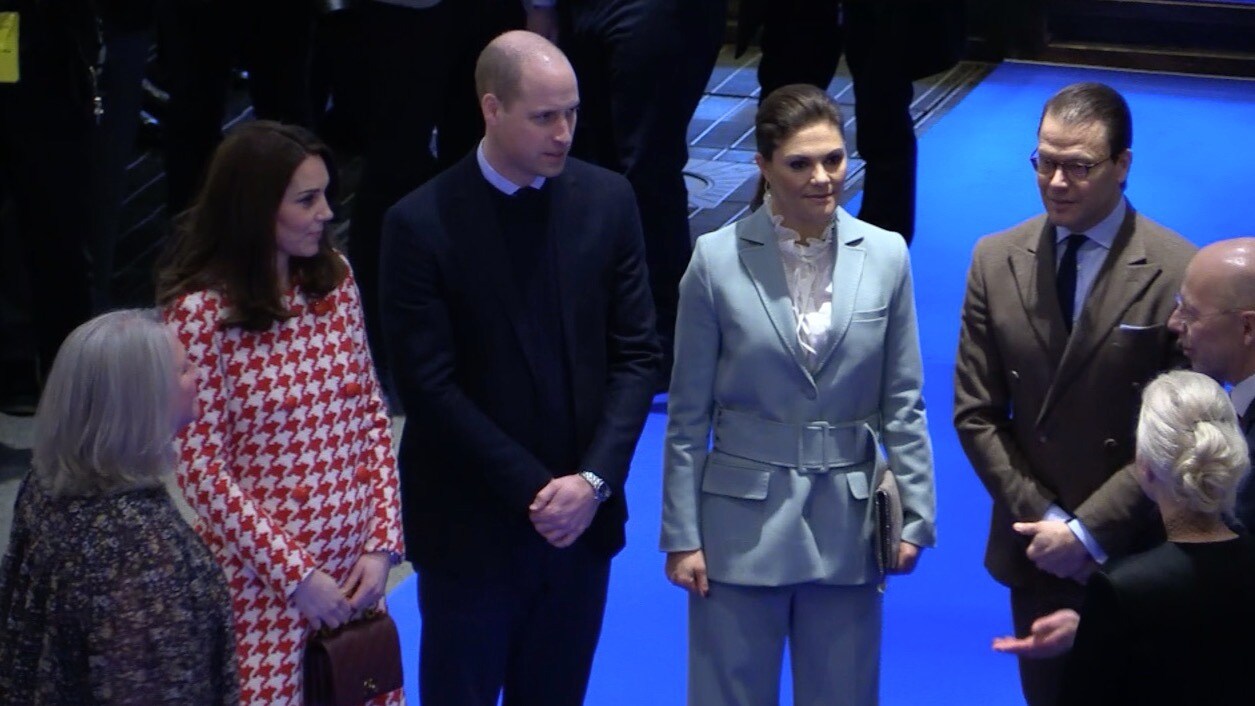 Här besöker prins William och Kate varuhuset NK i Stockholm