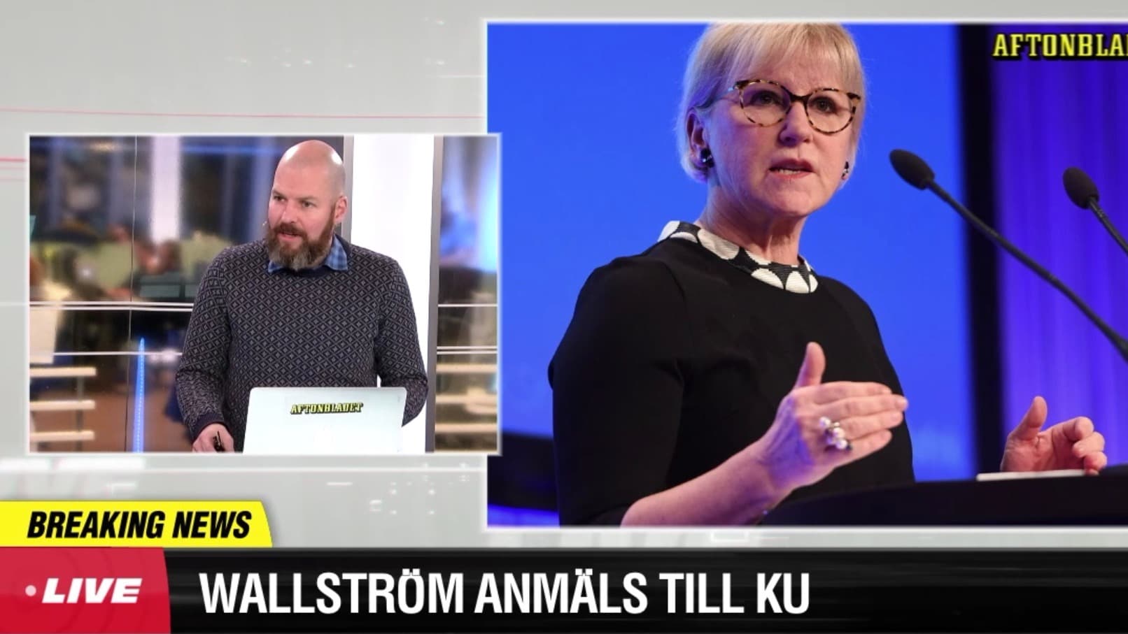 Margot Wallström anmäls till KU