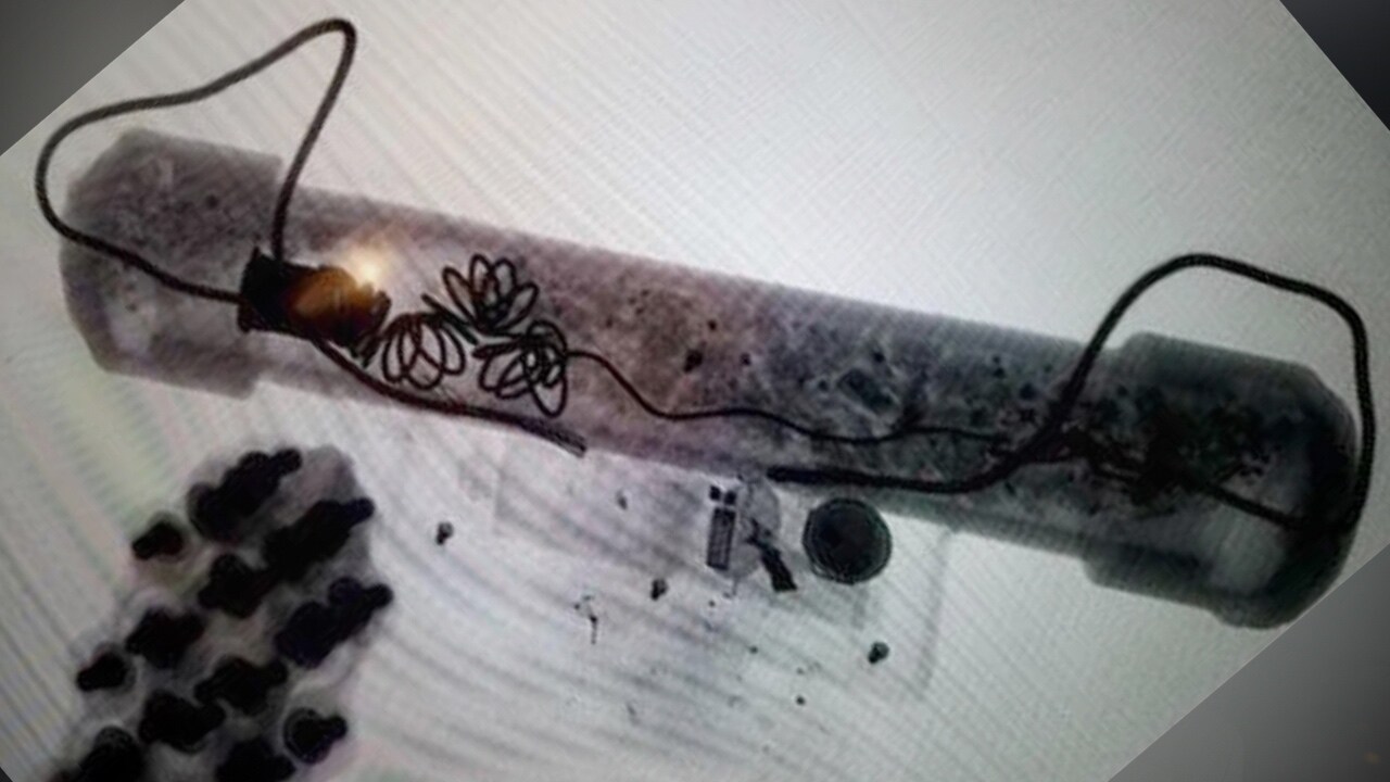 Röntgenbilderna avslöjar rörbomberna