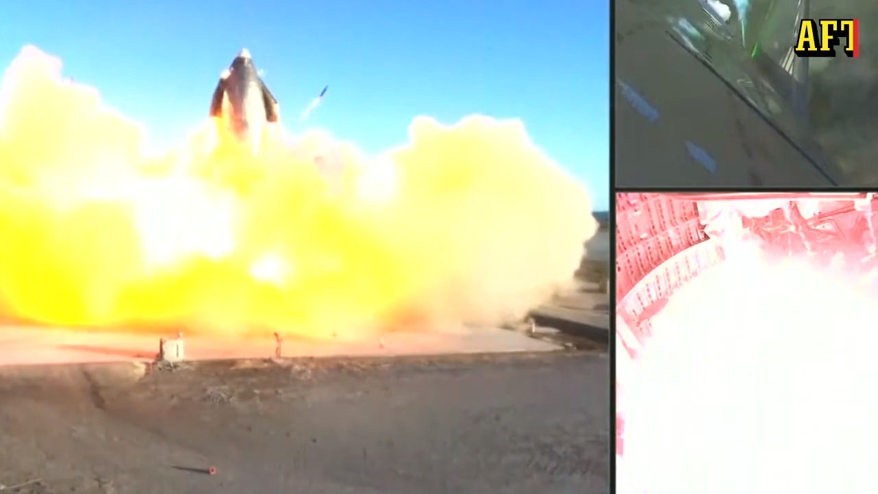 Här kraschar SpaceX rymdraket - ska ta människor till mars om sex år