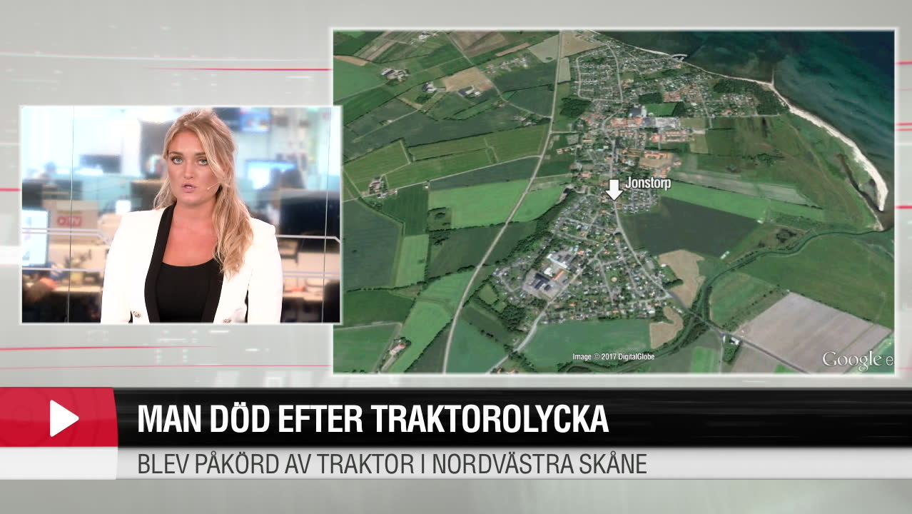 Man död efter olycka med traktor