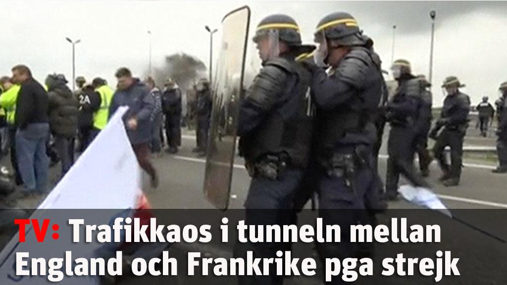 Trafikkaos I Frankrike