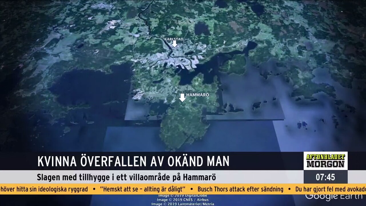 Kvinna överfallen av okänd man