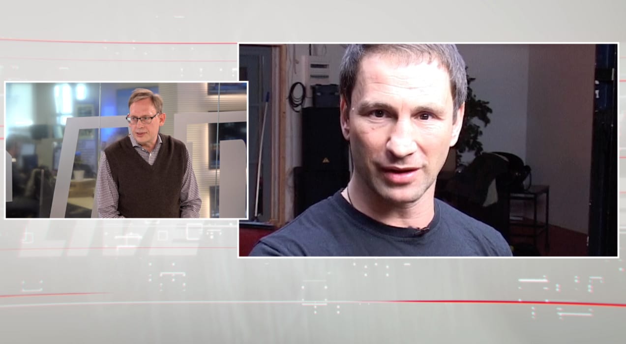 Oisín Cantwell kommenterar i studion