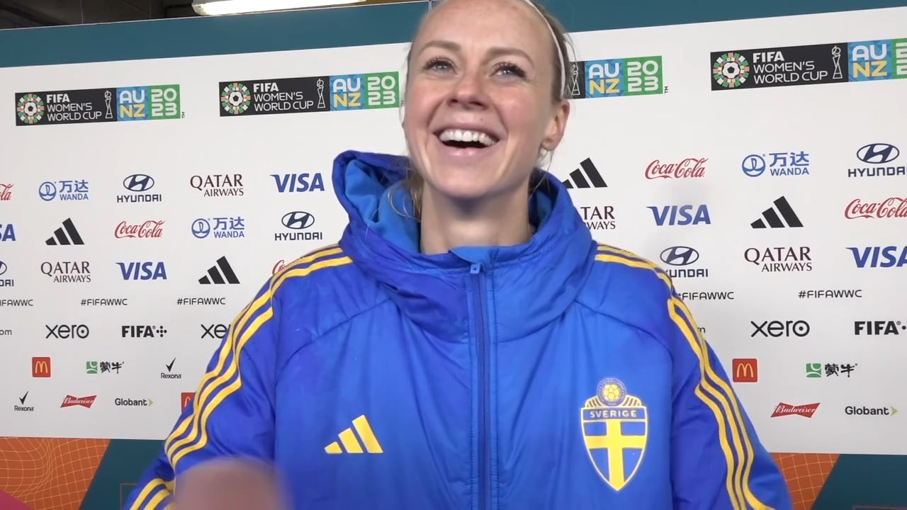 Hör matchhjälten Amanda Ilestedt efter Sveriges premiär-seger