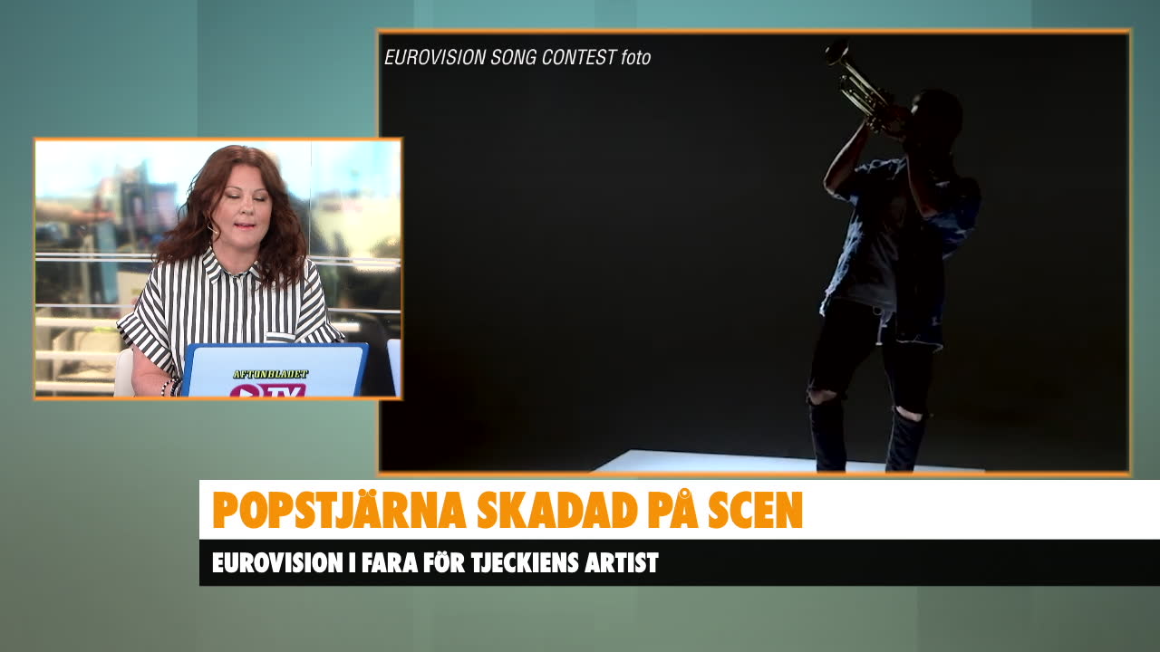 Popstjärnan skadades på scenen