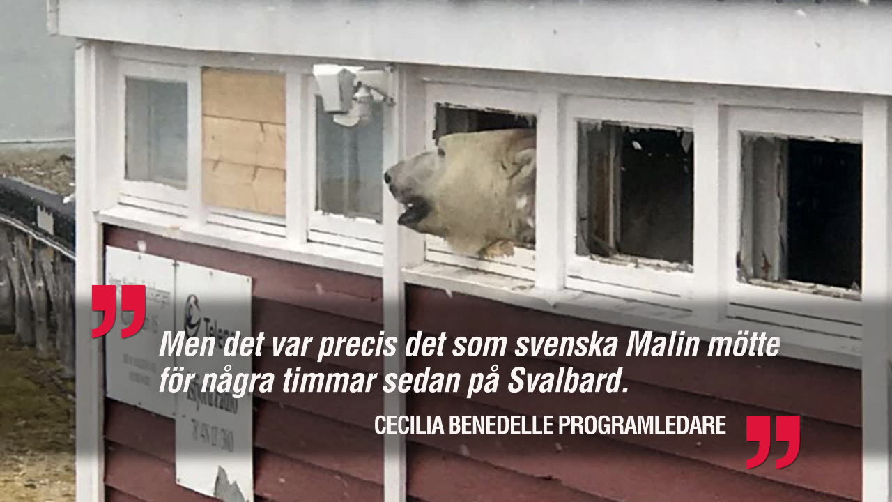 Malin fick en oväntad överrasking på söndagsmorgonen