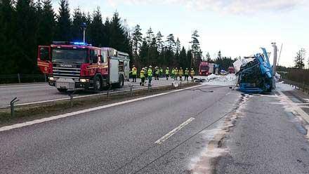 Brandman död efter olyckan i Örkelljunga