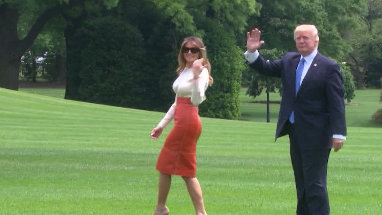 Nu flyttar Melania till Vita huset