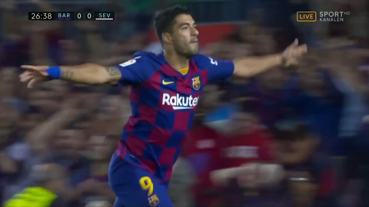 Se Suarez drömträff i Barças kross
