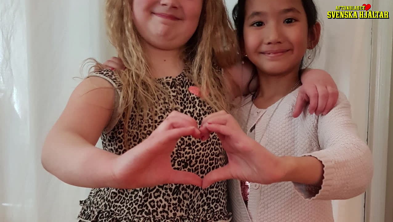 Mary, 8, räddade bästisens liv