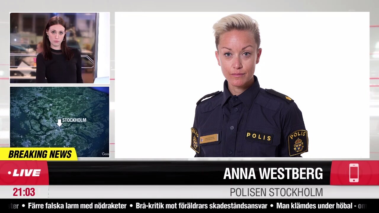 Larm om hög smäll i Stockholm – stort polispådrag