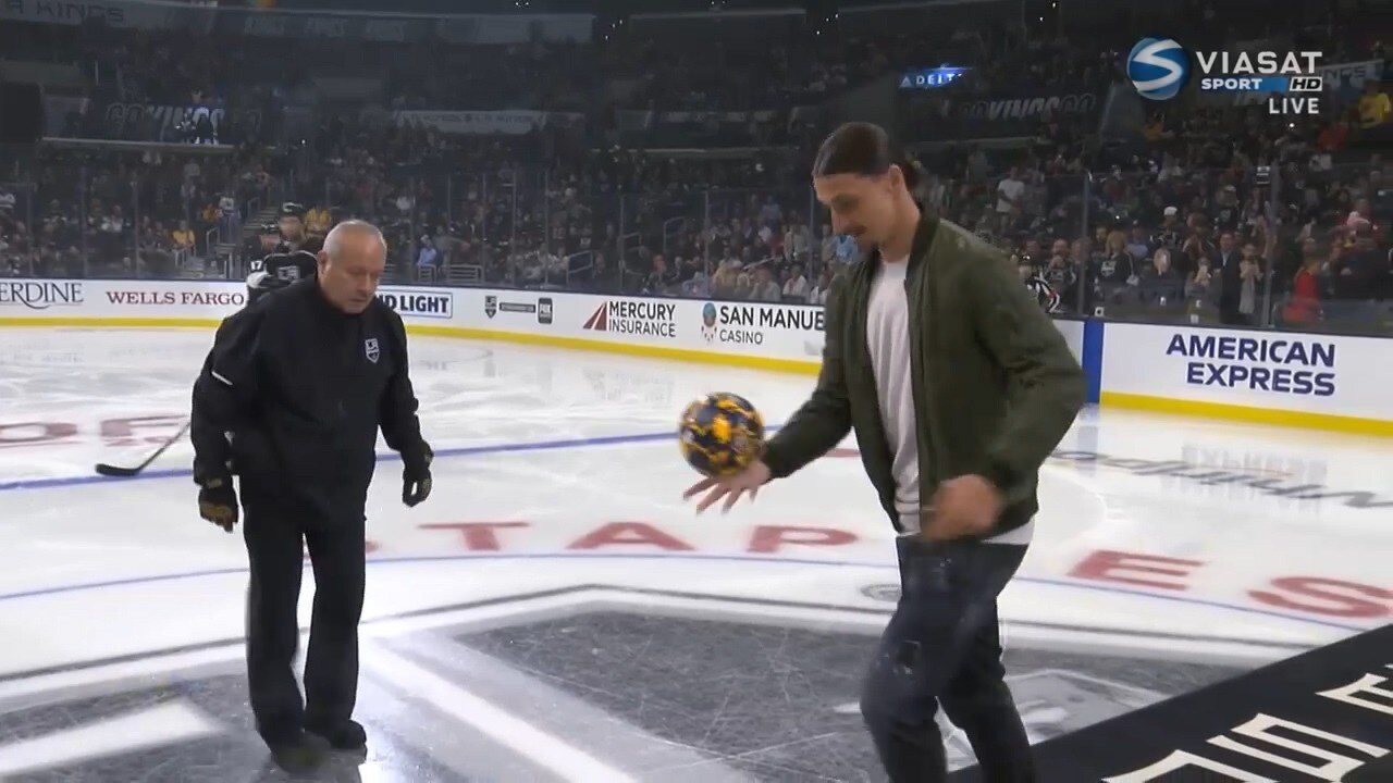 Här har Zlatan stor show i NHL-arenan