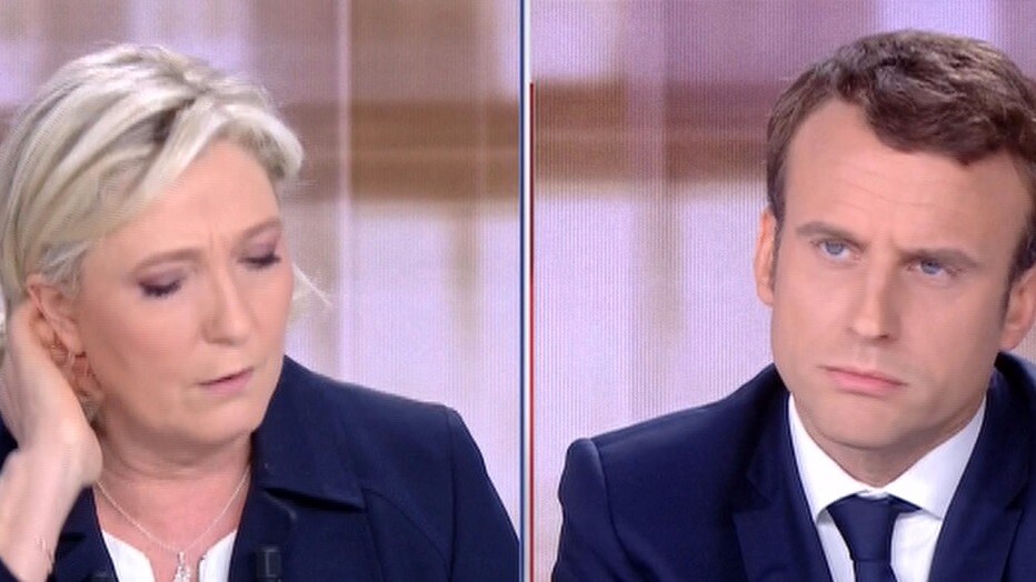 Le Pen och Macron i aggressiv duell - "Vill förstöra landet"