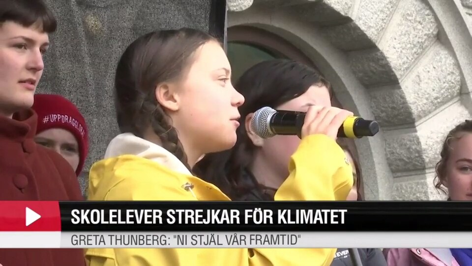 Greta Thunberg: ”Vi strejkar för att vi vill ha en framtid”