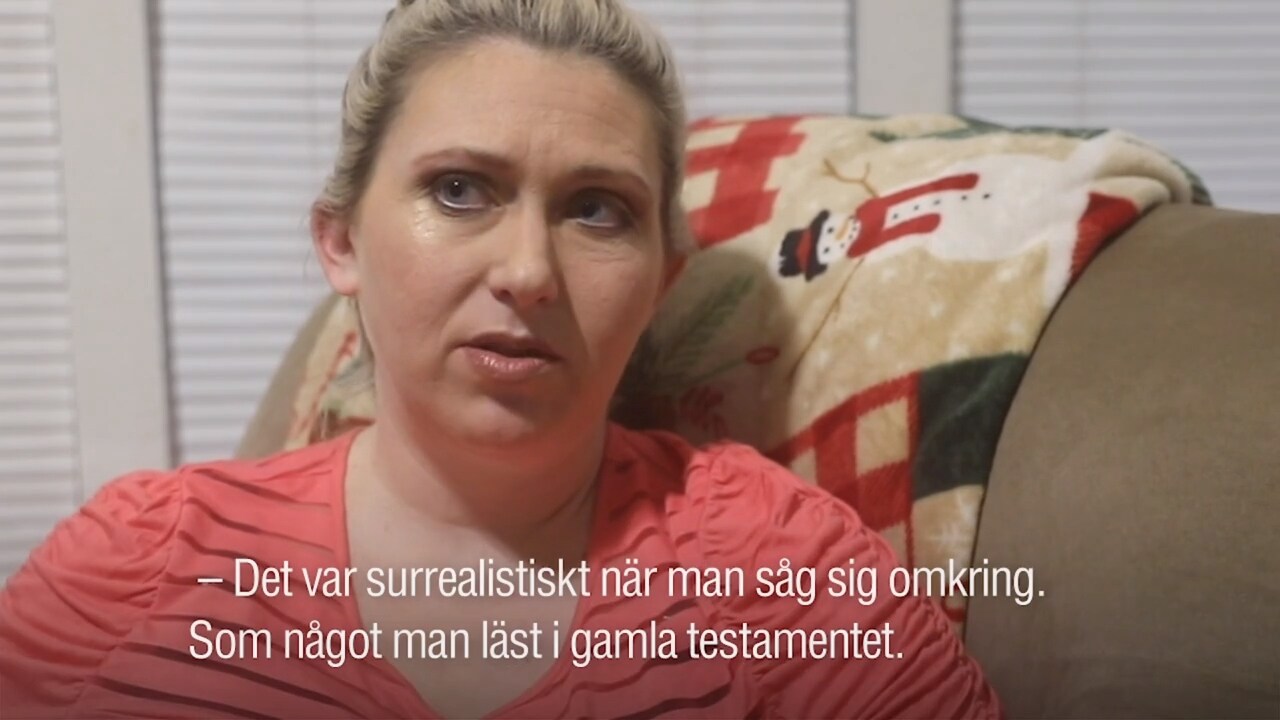 Hon flydde från branden: "Ett apokalyptiskt helvete"