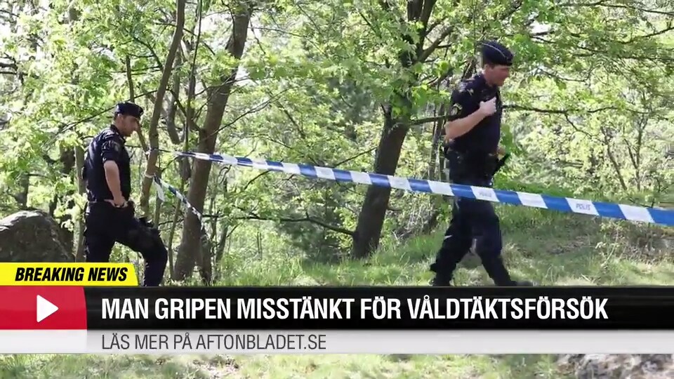 Man gripen misstänkt för våldtäktsförsök