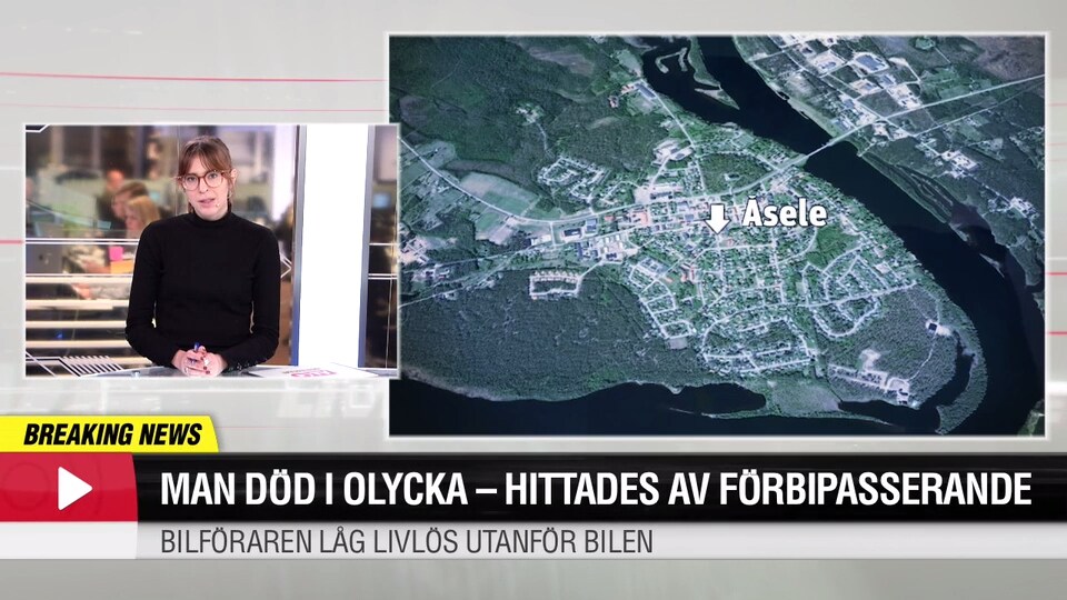 Man död i olycka – hittades av förbipasserande