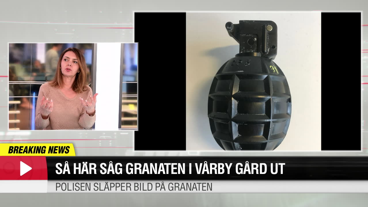 Så såg granaten i Vårby ut