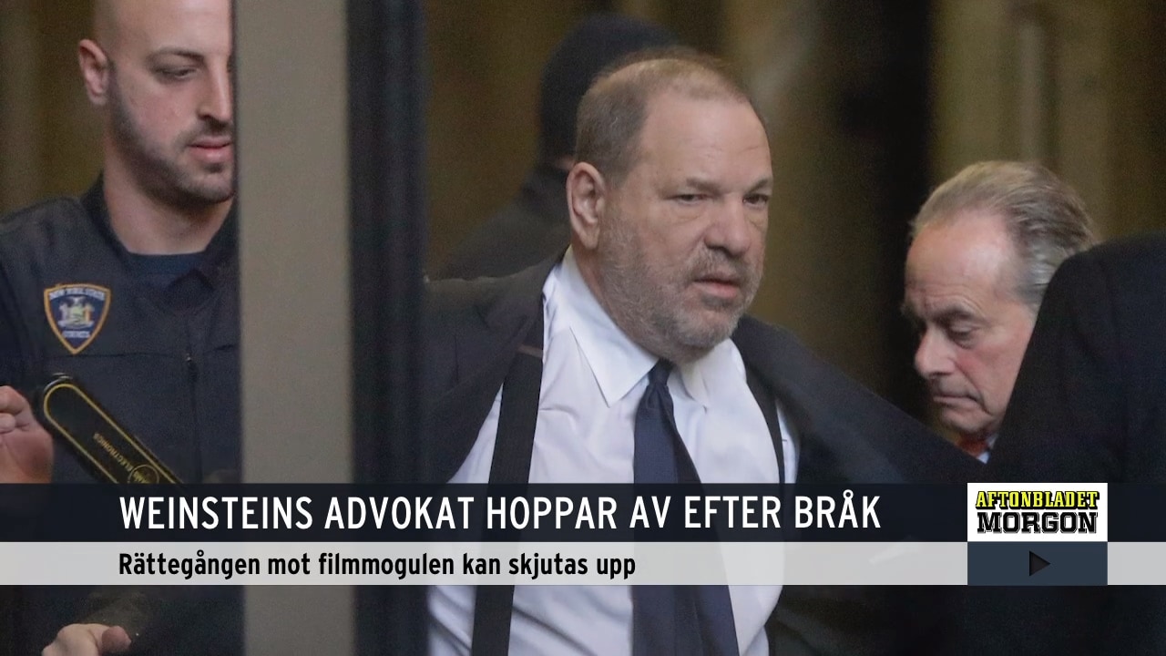Weinsteins advokat hoppar av efter bråk