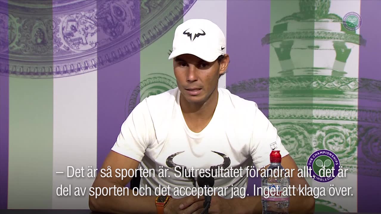 Nadal: "Båda förtjänade att vinna"