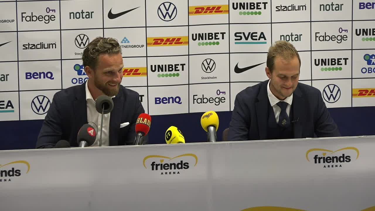 Se hela presskonferensen med AIK:s nya tränare