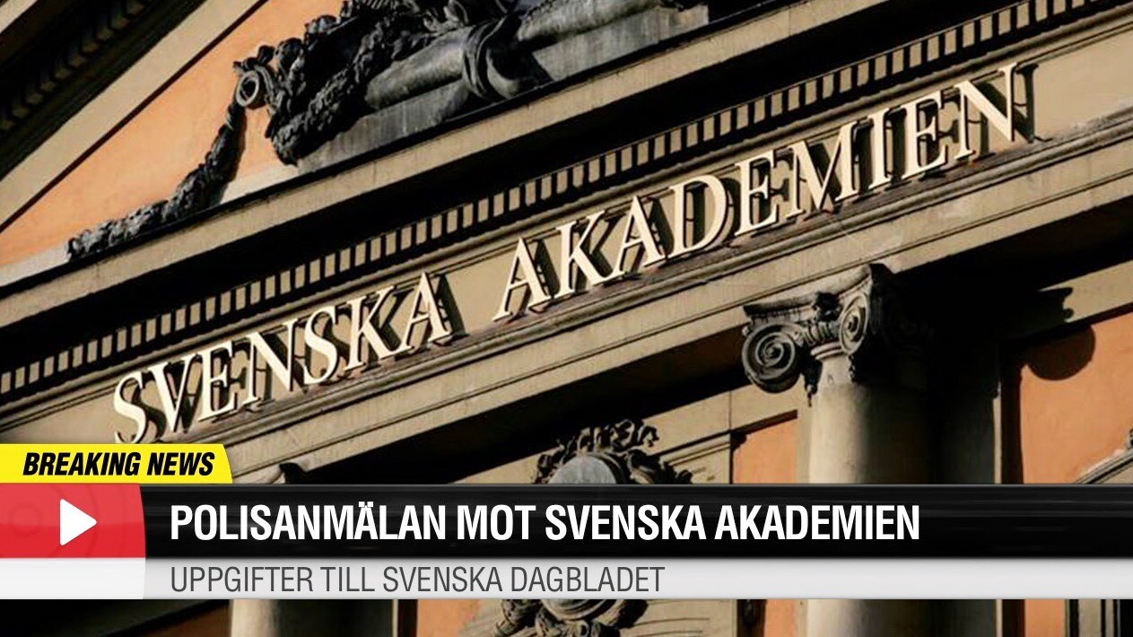 Anmälan om brott gällande Svenska Akademien