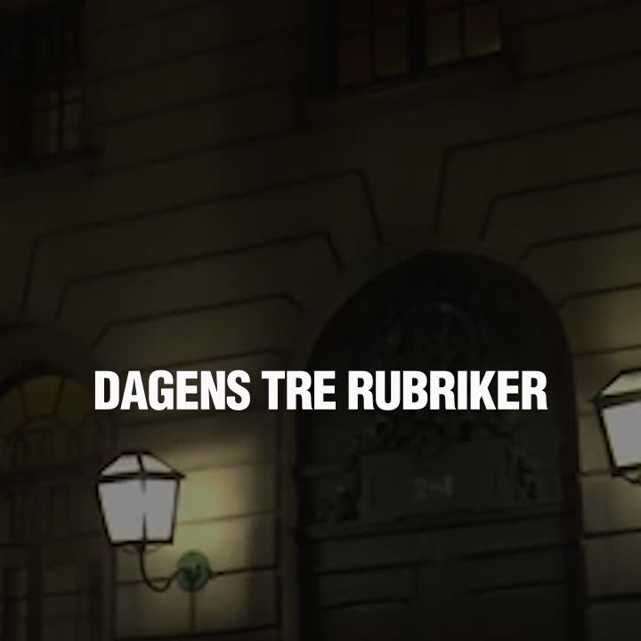 Dagens tre rubriker 6 april