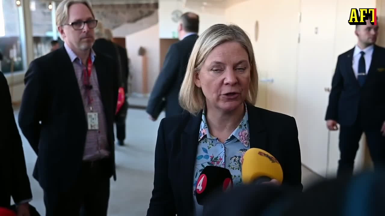 Magdalena Andersson om Zelenskyjs tal: ”En otroligt stark ledare”
