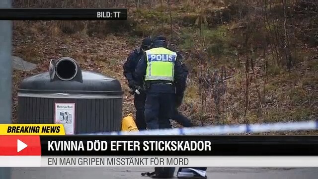 Kvinna anträffad med stickskador utomhus – dog på sjukhus