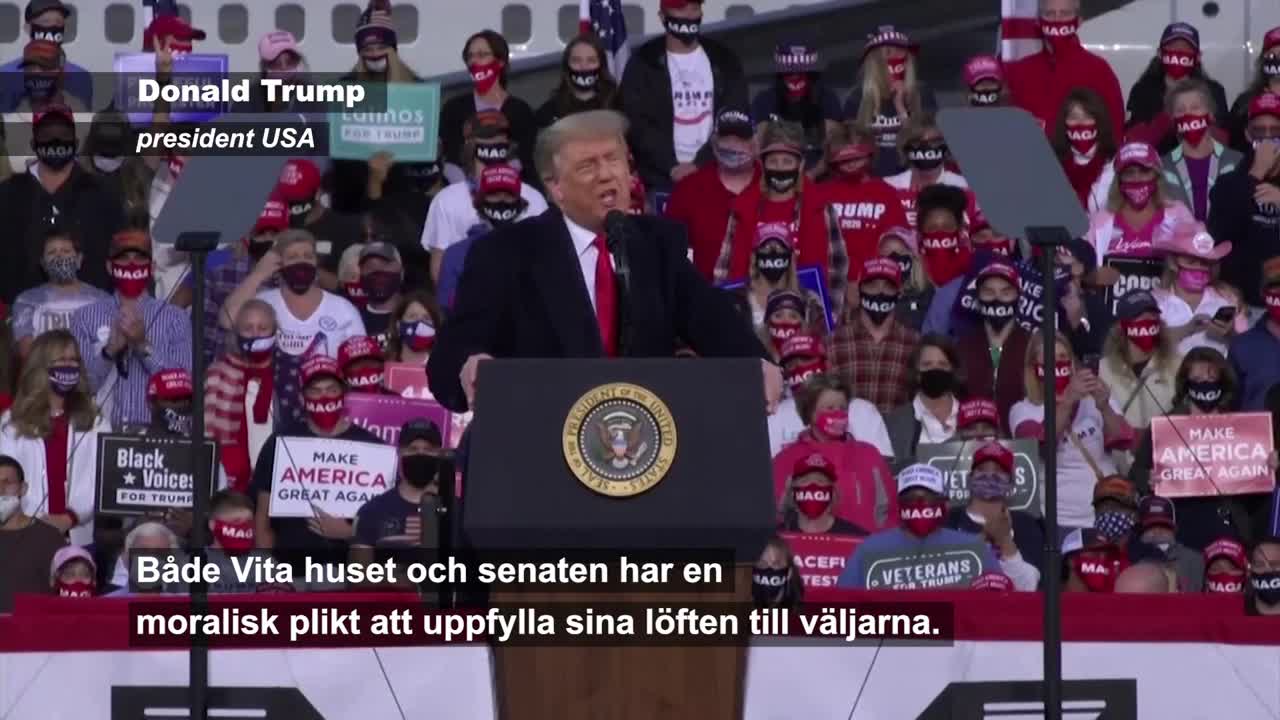 Trump: ”Blir en kvinna efter Ruth Bader Ginsburg”