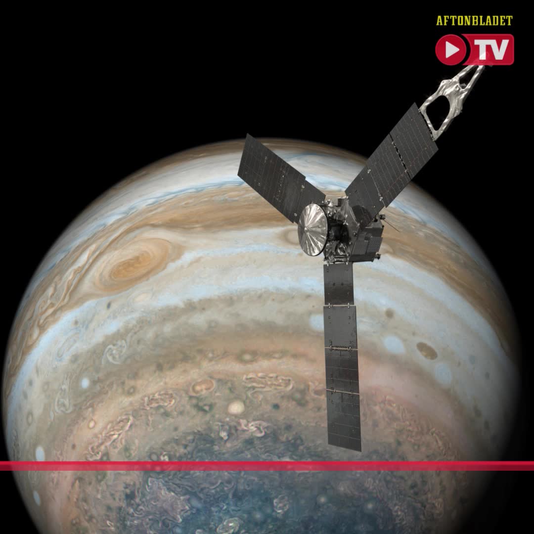 Nya spektakulära bilderna från Jupiter