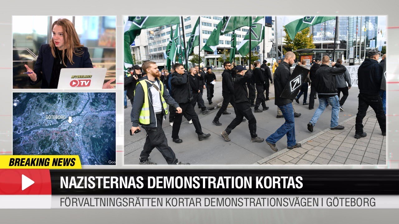 Nordisk motståndsrörelses demonstrationståg kortas ner