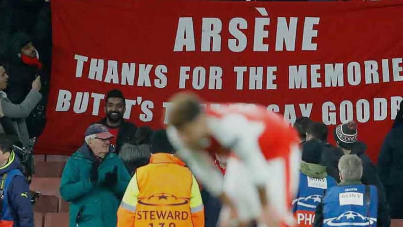 Fansens protest mot Wenger