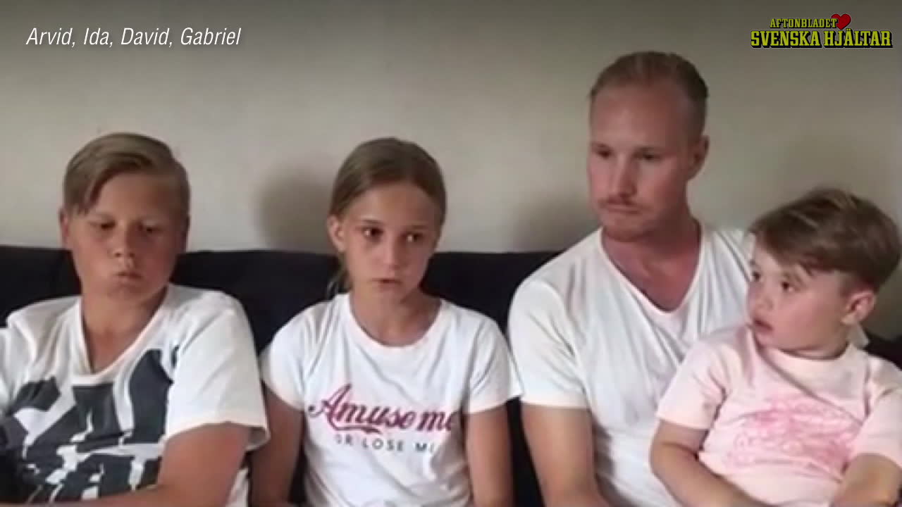 Barnen räddade Gabriel, 4, – hör pappans rörande tack